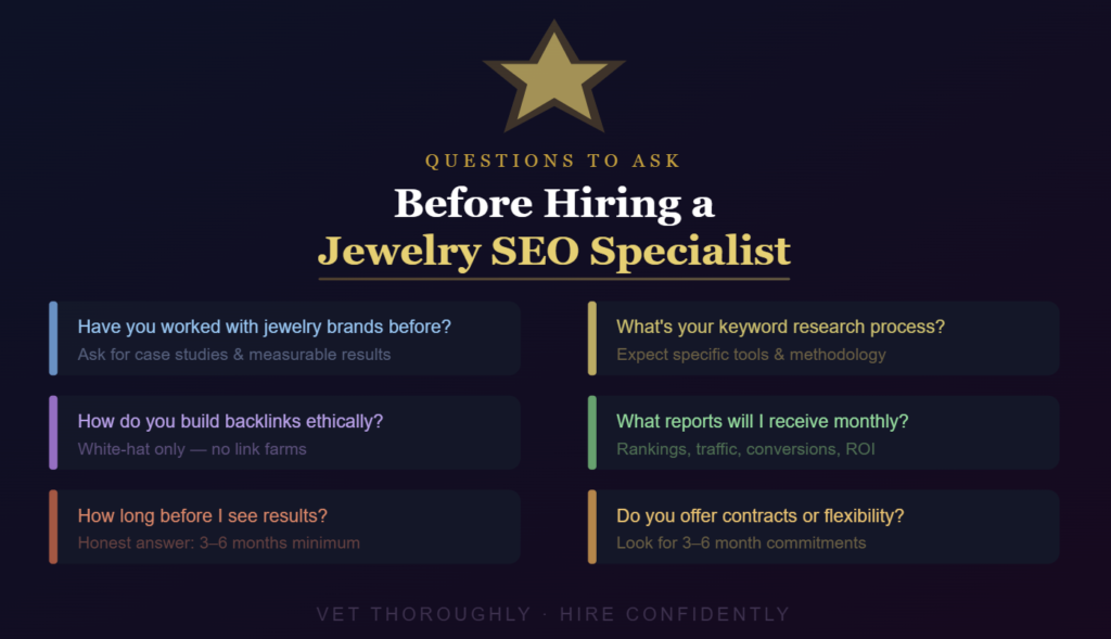 Questions to Ask Before Hiring a Jewelry SEO Specialist