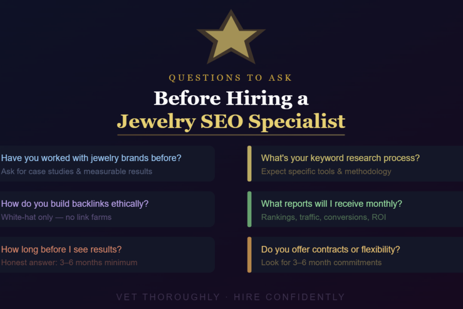 Questions to Ask Before Hiring a Jewelry SEO Specialist